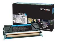 X746A1CG - LEXMARK Toner Cartridge Cyaan 7.000vel 1st