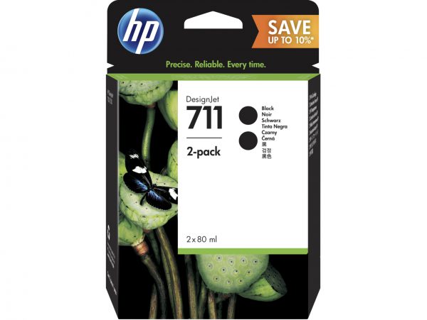 P2V31A - HP Inkt Cartridge 711 Black 80ml Duopack