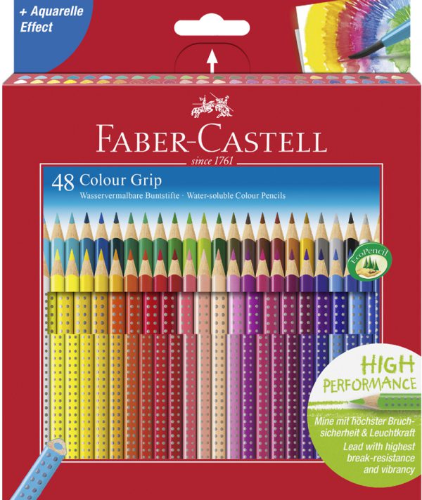 112449 - FABER CASTELL Kleurpotlood 3mm Diverse Kleuren 1 Pak
