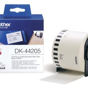 DK-44205 - Brother Doorlopend Tape Zelfklevend 62mm 30,5m Wit Papier