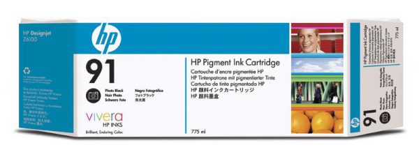 C9465A - HP Inkt Cartridge 91 Photo Black 775ml 1st