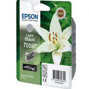 C13T05974010 - EPSON Inkt Cartridge T0597 Light Black 13ml 1st