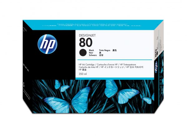 C4871A - HP Inkt Cartridge 80 Black 350ml