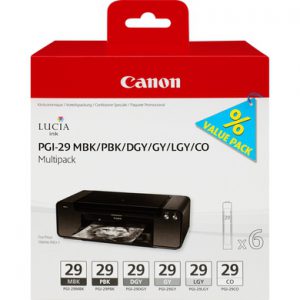 4868B018 - CANON Inkt Cartridge 29 Black & Cyaan & Magenta & Yellow & Red Multipack