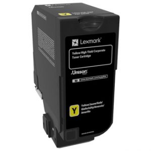 74C2HYE - LEXMARK Toner Cartridge Yellow 12.000vel 1st