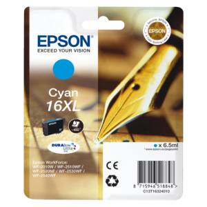 C13T16324010 - EPSON Inkt Cartridge 16XL Cyaan 6,5ml 1st