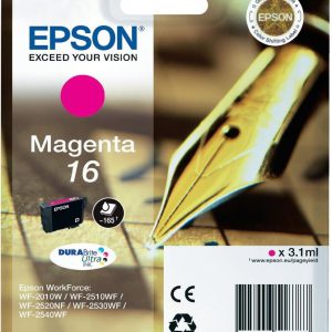 C13T16234022 - EPSON Inkt Cartridge 16 Magenta 3,1ml 165vel 1st