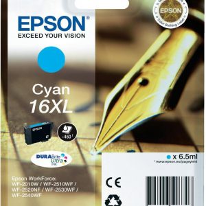 C13T16324022 - EPSON Inkt Cartridge 16XL Cyaan 6,5ml 450vel 1st