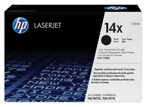 CF214X - HP Toner Cartridge 14X Black 17.500vel