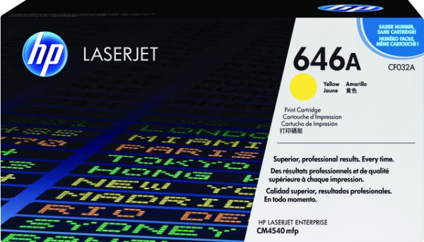 CF032A - HP Toner Cartridge 646A Yellow 11.000vel