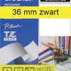 TZE-661 - Brother Lettertape P-Touch 36mm 8m Geel Zwart