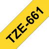 TZE-661 - Brother Lettertape P-Touch 36mm 8m Geel Zwart