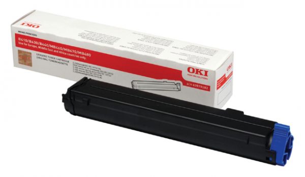 43979102 - OKI Toner Black 3.500vel 1st