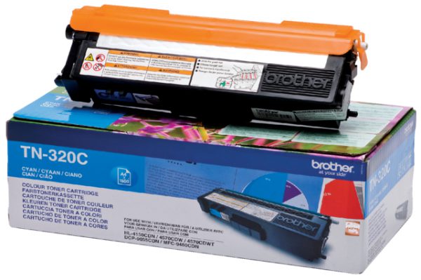 TN-320C - Brother Toner Cartridge Cyaan 1.500vel 1st