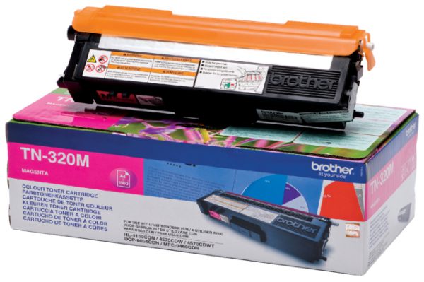 TN-320M - Brother Toner Cartridge Magenta 1.500vel 1st