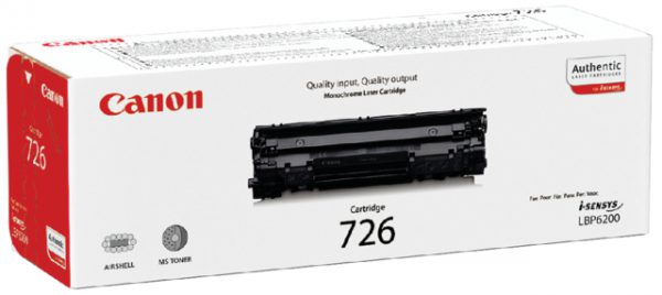 3483B002 - CANON Toner Cartridge 726 Black 2.100vel