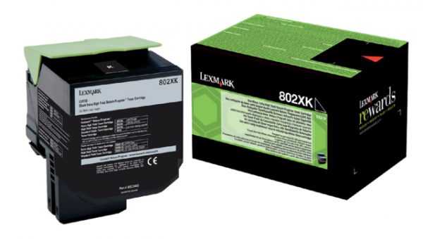 80C2XK0 - LEXMARK Toner Cartridge Black 8.000vel 1st