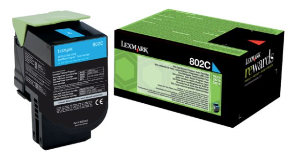 80C20C0 - LEXMARK Toner Cartridge Cyaan 1.000vel 1st