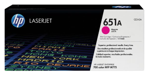 CE343A - HP Toner Cartridge 651A Magenta 16.000vel