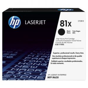 CF281X - HP Toner Cartridge 81X Black 25.000vel