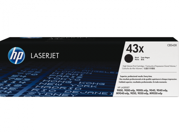 C8543X - HP Toner Cartridge 43X Black 38.000vel