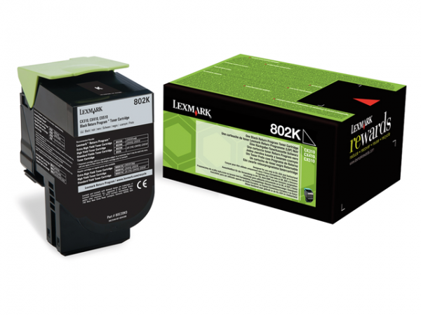 80C20K0 - LEXMARK Toner Cartridge Cyaan 1.000vel 1st