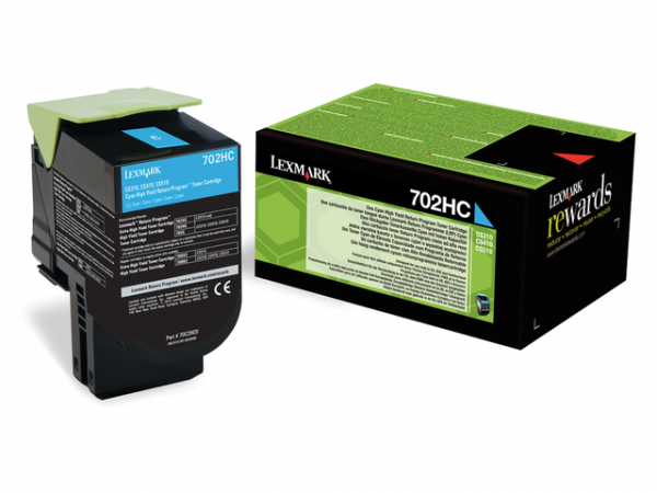 70C2HC0 - LEXMARK Toner Cartridge Cyaan 3.000vel 1st