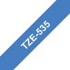 TZE-535 - Brother Lettertape P-Touch 12mm 8m Blauw Wit