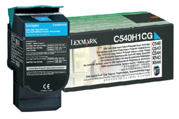 C540H1CG - LEXMARK Toner Cartridge Cyaan 2.000vel 1st