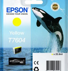 C13T76044010 - EPSON Inkt Cartridge T7604 Yellow 25,9ml