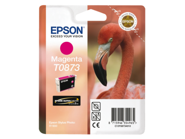 C13T08734010 - EPSON Inkt Cartridge T0873 Magenta 11,4ml 1st