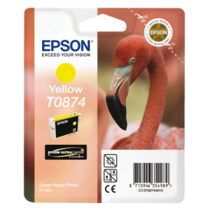 C13T08744010 - EPSON Inkt Cartridge T0874 Yellow 11,4ml 1st