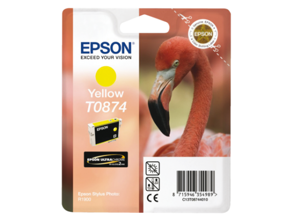 C13T08744010 - EPSON Inkt Cartridge T0874 Yellow 11,4ml 1st