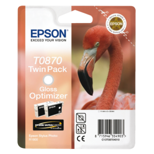 C13T08704010 - EPSON Inkt Cartridge T0870 Gloss Optimizer 11,4ml 2st