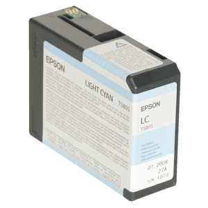 C13T580500 - EPSON Inkt Cartridge T5805 Light Cyaan 80ml 1st