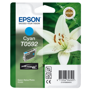 C13T05924010 - EPSON Inkt Cartridge T0592 Cyaan 13ml 1st