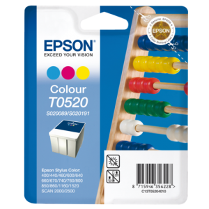 C13T05204010 - EPSON Inkt Cartridge T0520 Cyaan & Magenta & Yellow 35ml 1st