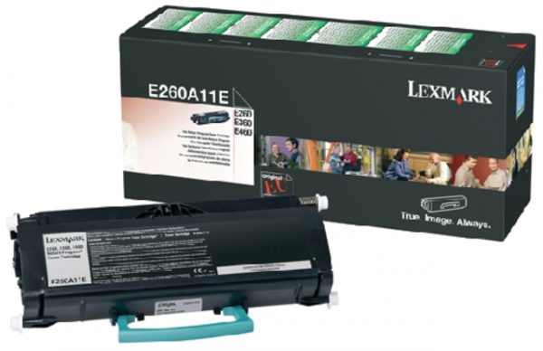 E260A11E - LEXMARK Toner Cartridge Black 3.500vel 1st