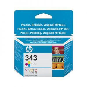 C8766EE - HP Inkt Cartridge 343 Cyaan & Magenta & Yellow 7ml