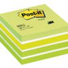 2028G - 3M Post-It Memoblok Minikubus 76x76mm Groen 1pak