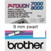 TX-221 - Brother Lettertape P-Touch 9mm 15m Wit Zwart