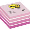 2028P - 3M Post-It Memoblok Minikubus 76x76mm Roze 1pak