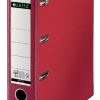 10120025 - LEITZ/ESSELTE Ordner 2x2 Rings Bank-Giro 1012 80mm Rood 2x A5 Dwars