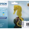 C13T04874010 - EPSON Inkt Cartridge T0487 Black & Cyaan & Magenta & Yellow & Light Magenta 13ml Multipack