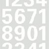 4170 - HERMA Speciaal Etiket Cijfers 0-9 no:4170 25mm Wit 1 Pak