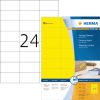 4406 - HERMA Gekleurde Etiketten Signalering 70x37mm 2.400st Geel 1 Pak