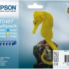 C13T04874010 - EPSON Inkt Cartridge T0487 Black & Cyaan & Magenta & Yellow & Light Magenta 13ml Multipack