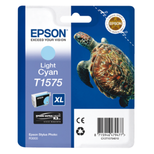 C13T15754010 - EPSON Inkt Cartridge T1575 Light Cyaan 26ml 1st