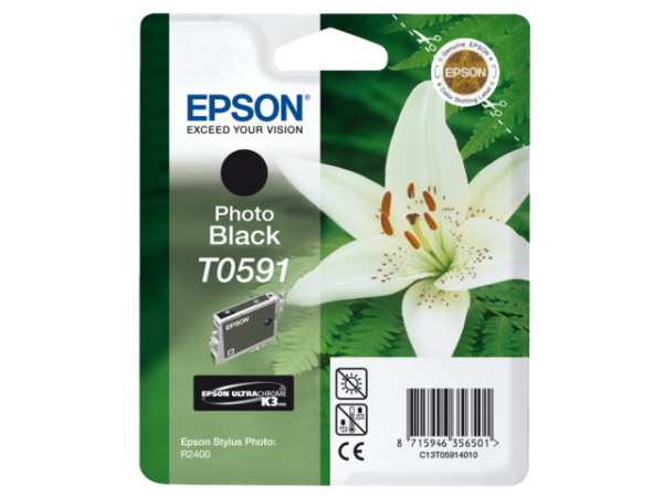 C13T05914010 - EPSON Inkt Cartridge T0591 Black 13ml 1st