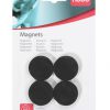 1901448 - NOBO Magneet 30mm Zwart 4st